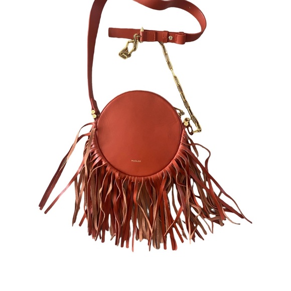 Thierry Mugler Fringe Leather Crossbody - Picture 3 of 6